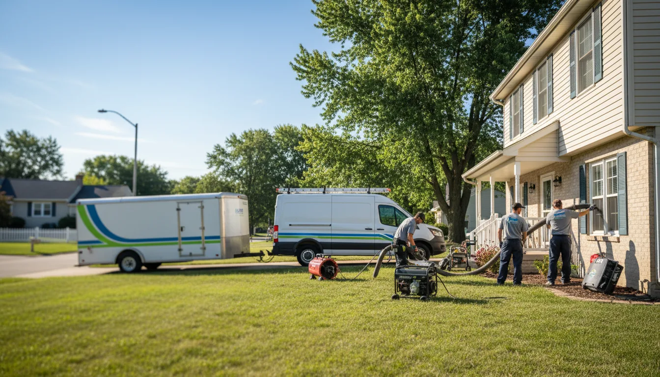 Flooded Basement Restoration And Cleanup With Repair in Avon, IL near me